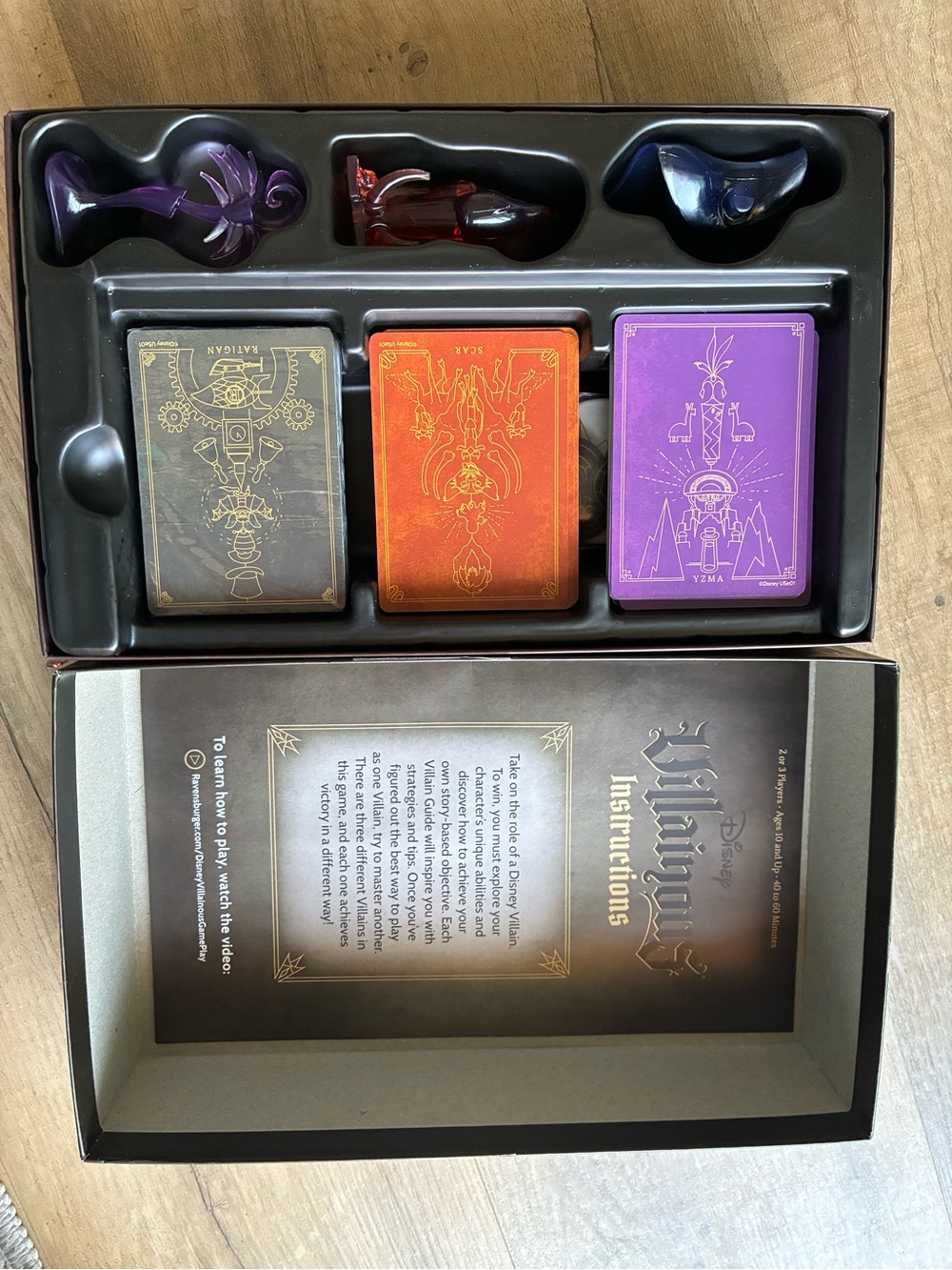 Disney Villainous Board Game - Rust Orange and Black Artwork - Picture 2 of 2